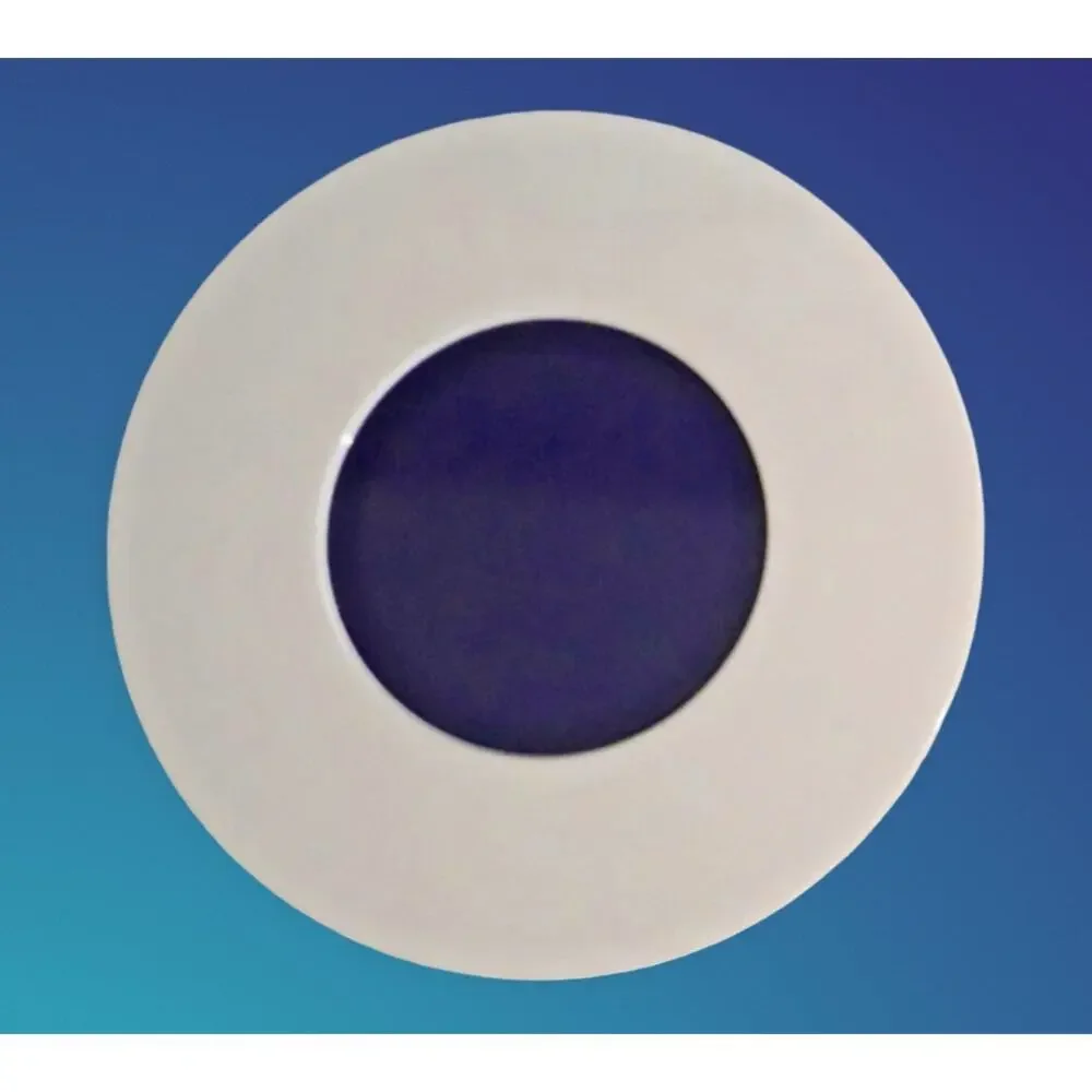 Tupperware Coolspot Trivet White w Bold-n-Blue 2828A Vintage Retro Kitchen Decor